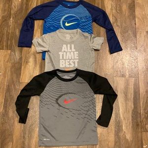 Three Nike DRI-FIT Shirts